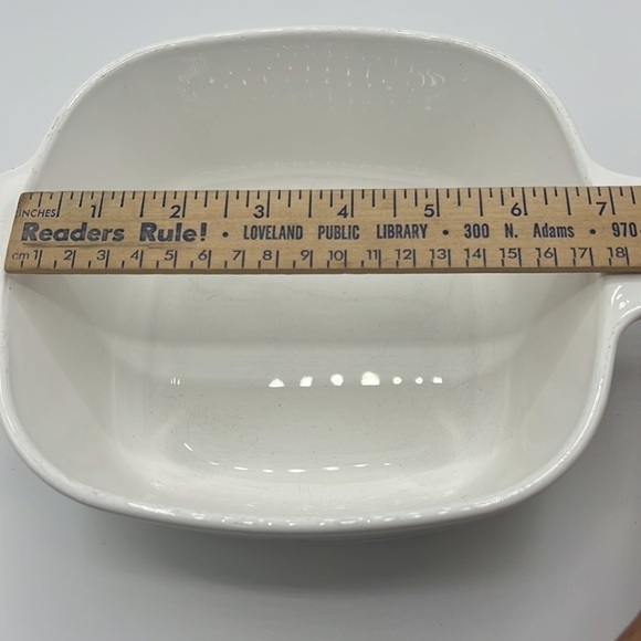 CORNINGWARE BLUE CORNFLOWER 1 1/2 QUART SQUARE COOKING DISH - Picture 7 of 7